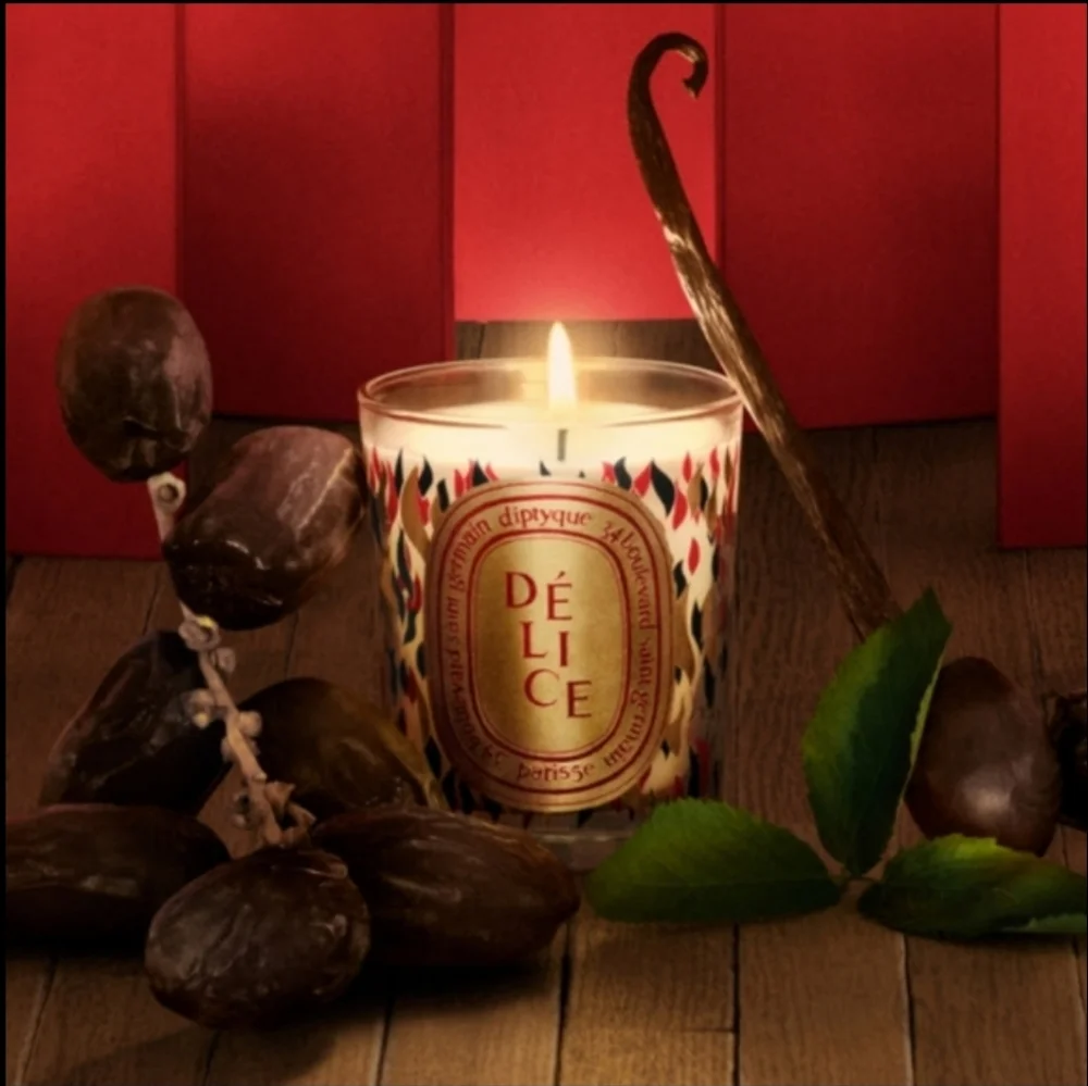 NWT Diptyque Délice Limited Edition Holiday Small Candle